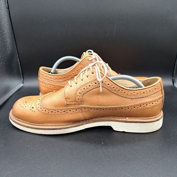 Florsheim Fuel Wingtip Oxford Cognac #15090-257 Lace Up Leather Shoes Men 10.5M - Picture 4 of 16